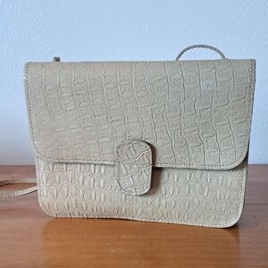 Vintage Mundi Leather Shoulder Bag Tan Purse